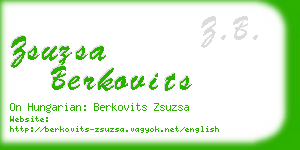 zsuzsa berkovits business card